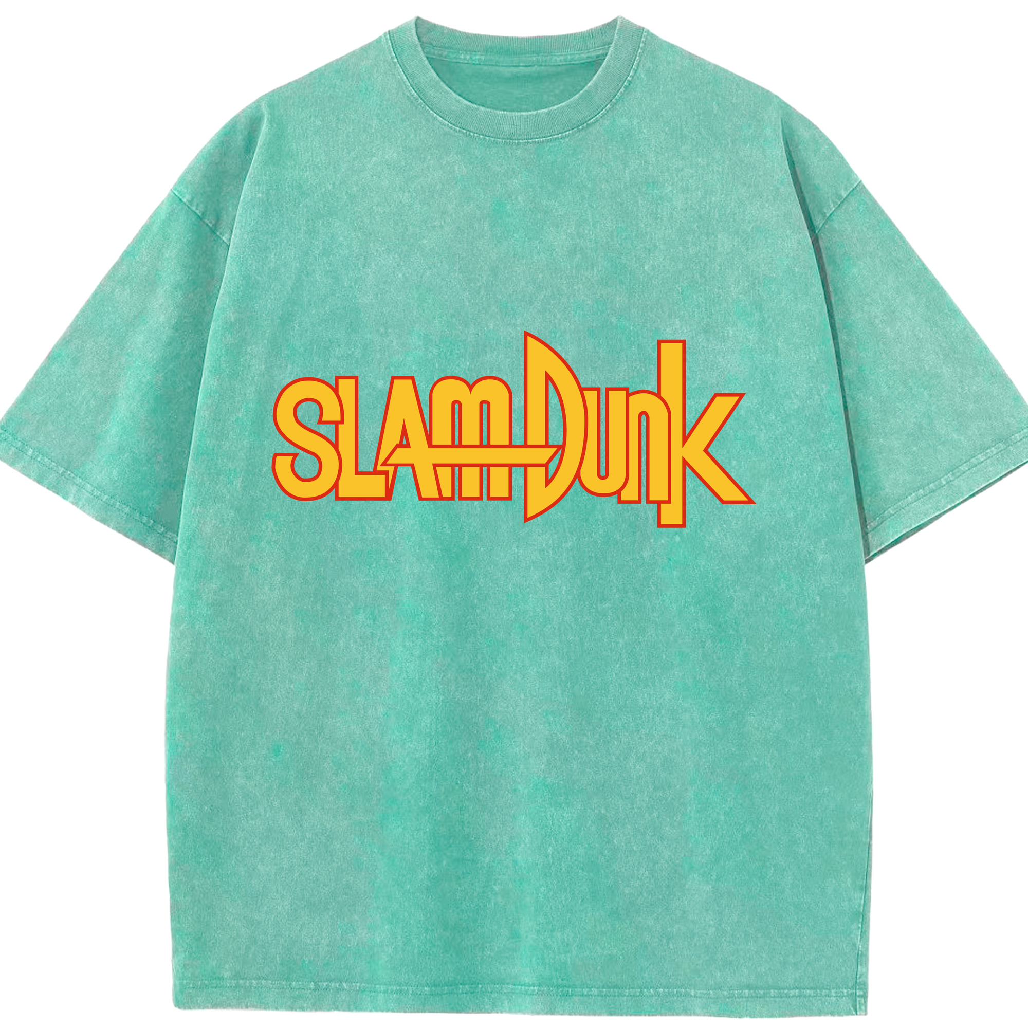 （画像用） SLAM DUNK／スラムダンク 綿100% ヴィンテージ風 半袖Tシャツ（フロントプリント）